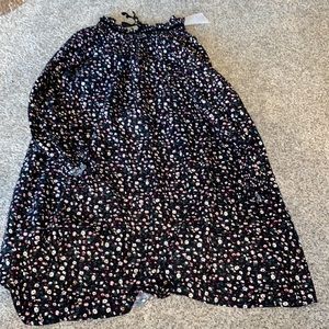 Dress Size 14 Girl Floral Black NEW Tags